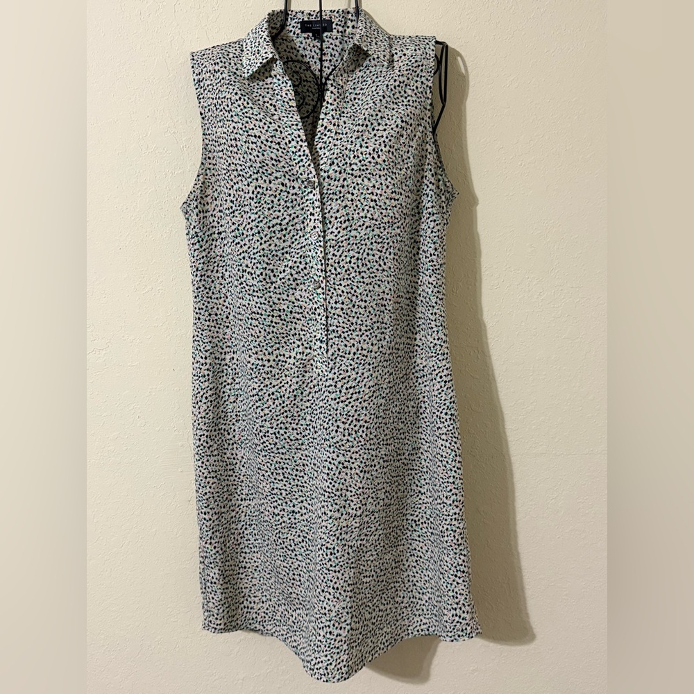 The Limited Colorful Sheath Dress Polo Collar Casual